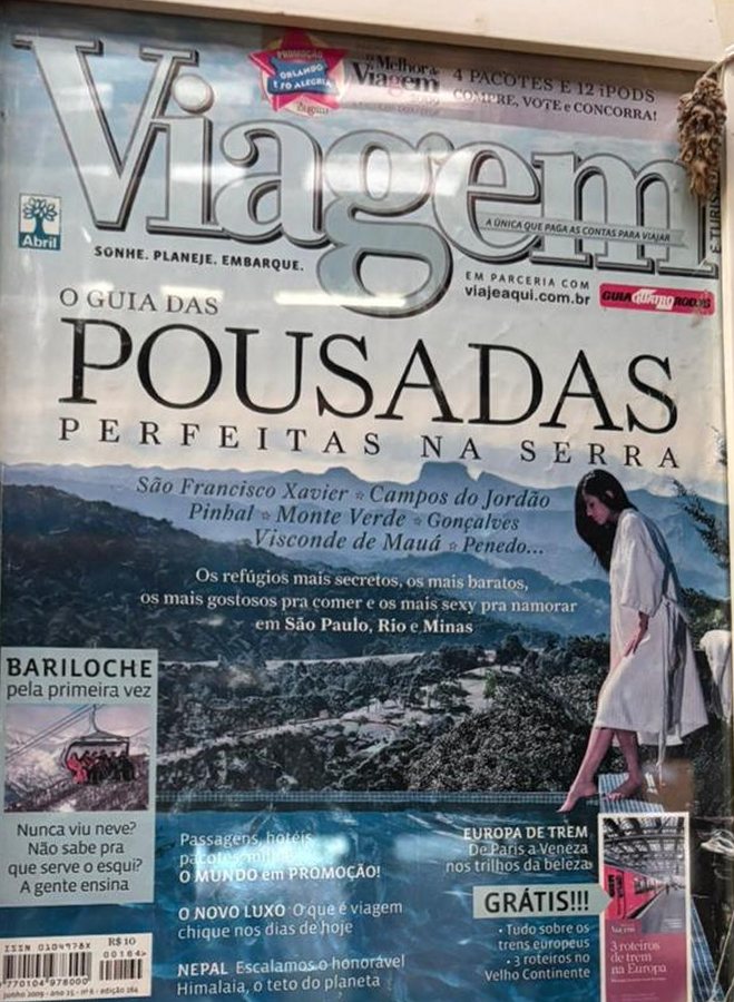Capa da revista Viagem e Turismo de junho de 2009: o guia das pousadas perfeitas na serra